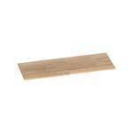 BRAUER natural wood Wastafelblad - 120x46x2cm - zonder kraangat - hout - grey oak SW393100