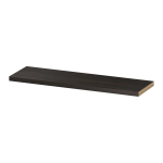 INK 35d étagère murale - 120x35x3.5cm - bord avant chanfreiné - pour niche - MFC Chêne intense SW493822