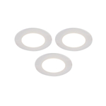 QAZQA Blanca Inbouwspot - set van 3 - 9x9cm - incl. LED - 3 staps dimbaar - IP44 - mat wit SW1209743