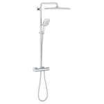 GROHE Rainshower SmartActive 310 mono colonne de douche avec mitigeur thermostatique avec douche de tête Rainshower Mono 310 et douchette Rainshower SmartActive 130 Cube Chromé SW472373