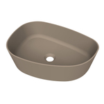 Arcqua Rocker vasque à poser - organique gauche - 50x37cm - mat truffe SW1209139