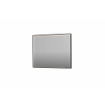 INK SP19 miroir - 100x4x80cm rectangulaire en cadre acier incl dir LED - chauffage - changement de couleur - dimmable et interrupteur - métal brossé noir SW955857