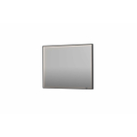 INK SP19 spiegel - 100x4x80cm rechthoek in stalen kader incl dir LED - verwarming - color changing - dimbaar en schakelaar - geborsteld metal black SW955857