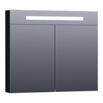BRAUER Promise Deluxe armoire de toilette – 80 x 70 x 15 cm – LED directe – Noir mat SW371690