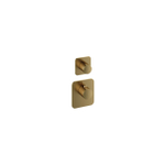 Hotbath Gal Afbouwdeel - voor Highflow Thermostaat - met 1 stopkraan - PVD - geborsteld messing (goud) SW656258