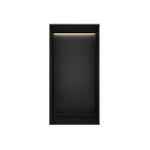 Hotbath &MORE Boîte encastrée ou niche encastrée 30x15x10cm frameless + LED PVD noir brossé SW1246533