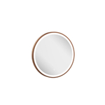 Crosswater Infinity Miroir - 50x50cm - Rond - avec éclairage - Bronze brossé SW1026394