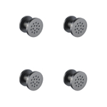 Fortifura Calvi douchette latérale - 5cm - ronde - 4 pièces - Gunmetal brossé PVD SW1381719