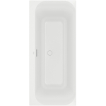 Villeroy & Boch Loop & Friends kunststof duobad acryl rechthoekig square - 170x75x47cm - Stone White (mat wit) SW702034