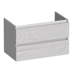 BRAUER Joy Wavy wastafelonderkast 80 2 softclose lades - greeploos - 1 sifon uitsparing - Forest Seashell SW1201382