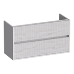 BRAUER Adore Wavy wastafelonderkast ondiep 100 2 softclose lades - greeploos - 1 sifon uitsparing - Forest Seashell SW1198684