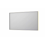 INK SP32 spiegel - 140x4x80cm rechthoek in stalen kader incl indir LED - verwarming - color changing - dimbaar en schakelaar - geborsteld RVS SW955866