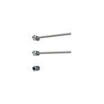 Hotbath &MORE Radiateur sèche-serviettes - 50x38cm - rond - 2 barres - horizontal - avec interrupteur - nickel brossé SW1245690