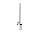 Emco Round Toiletborstelhouder - open - wandmontage - chroom/wit SW452869