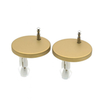 QeramiQ Parte Bevestigingsset - voor toiletzitting QeramiQ Dely (Swirl) - geborsteld messing SW1444071