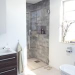 Marenza Neptune Douchedeur - 90x200cm - profielloos - veiligheidsglas - anti kalk - chroom SW20614