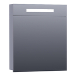BRAUER Promise spiegelkast – 59x70x15 cm – directe LED – linksdraaiend – Grijs mat SW371626