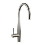 GO by Van Marcke Silk II mitigeur de cuisine monocommande avec bec haut orientable disques en céramique avec flexibles laiton chromé hauteur de base du robinet 420 mm SW286883