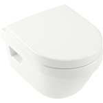 Villeroy & Boch Architectura Combi Pack WC suspendu à fond creux sans bride 35x48cm avec abattant softclose et quick release ceramic+ blanc 1025287