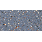 Prissmacer Cerámica Gobi Carrelage Terrazzo - 60x120cm - rectifié - Bleu mat SW928411