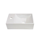 Best Design Wonder fontaine 29x18x9.5cm 1 trou de robinet à gauche céramique blanc SW27969