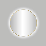 Best Design Nancy Venise Miroir avec éclairage LED rond 80cm Doré mat SW373290