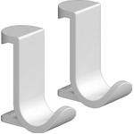 Hansgrohe Wallstoris crochet porte-serviettes 1.8x3.9x3.2cm 2 pièces Blanc mat SW651160