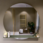 Mondiaz SPOT Miroir de salle de bain - rond 120cm - plan de miroir - couleur Armée SW1235491