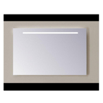 Sanicare Q-mirrors spiegel zonder omlijsting / PP geslepen 80 cm 1 x horizontale strook met warm white leds SW278827