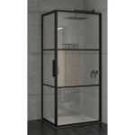 Riho Grid GB201 Cabine de douche - 90x90x200cm - noir SW1447042