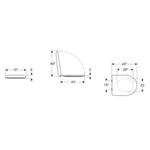 Geberit Renova closetzitting met deksel en softclose topfix wit 0300446