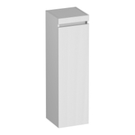 BRAUER Joy Wavy Hoge kast - 120x35x35cm - 1 deur - rechtsdraaiend - greeploos - mat wit SW1201286