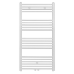 Belrad Radiateur porte-serviettes - raccordement central - 1200X600mm - 616 Watt - Blanc Mat Brossé SW1152659