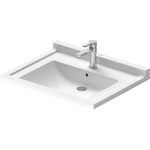 Duravit Starck 3 wastafel 70x54,5cm 1 kraangat overloop wit 0316326