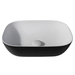 Terravito Eloro Waskom - opbouw - 46x12.2x34cm - Solid surface - Ovaal - Mat Zwart SW1177047