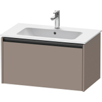 Duravit ketho 2 meuble sous lavabo avec 1 tiroir 81x48x44cm avec poignée anthracite basalte mate SW772787