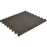 The Mosaic Factory Venice mozaïektegel - 31.5x29.4cm - wandtegel - Rond - Porselein Bronze Metallic (per stuk) SW1015079