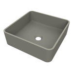 Arcqua Case vasque à poser carrée 37x37 béton mat SW1080034