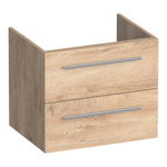 BRAUER Trust meuble sous lavabo 60 excl. poignées à poser 2 tiroirs softclose et 1 découpe pour le siphon - Forest Wheat SW1204014