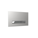 QeramiQ Push Metal Thin Plaque de commande - 25x16cm - pour réservoir encastré Geberit UP320 - double chasse - inox brossé SW1236536