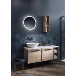Crosswater Infinity Spiegel - met verlichting - rond - 50cm - aluminium (zilver) SW487234