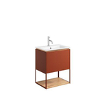 Crosswater Mada Ensemble de meuble - 50x36.7x61cm - lavabo - 1 trou de robinet - open frame - Soft Clay SW975290