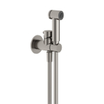 Hotbath Mate Ensemble de douchette flexible de douche 100cm support de douchette mitigeur Nickel brossé SW1245463
