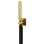 Hotbath Gal Handdouche - met wandsteun en uitlaat - en doucheslang - 150 cm - PVD - geborsteld messing (goud) SW656294