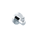 Fortifura Calvi Handdoekhaak - enkel - rond - met rozet - chroom SW639922