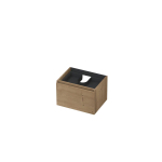 INK Wastafelonderkast - 60x45x40cm - 1 lade - greeploos - met houten keerlijst - MDF - Ash grey SW493465