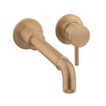 Crosswater MPRO INDUSTRIAL Wastafelkraan - inbouw - 2 gats - zonder waste uitloop - 20cm geborsteld messing living colours - geborsteld messing (goud) SW451393