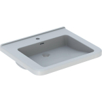 Geberit 300 Comfort wastafel - 65cm - 1 kraangat - met overloop - wit SW417561