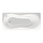 Xenz Curaçao Douchebad - 175x80x47 - afvoer uiteinde - acryl - wit SW103005
