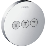 Hansgrohe ShowerSelect S élément de finition pour robinet encastré avec 3 vannes d'arrêt pour 3 fonctions de douche chrome 0451559